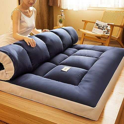 LXURY Japanese Floor Mattress Futon Mattress Breathable Soft Thicken Tatami Mat Sleeping Pad Foldable Roll Up Bed Camping Sleeping Pad for Guest Couch Dormitory,006,90 * 200cm