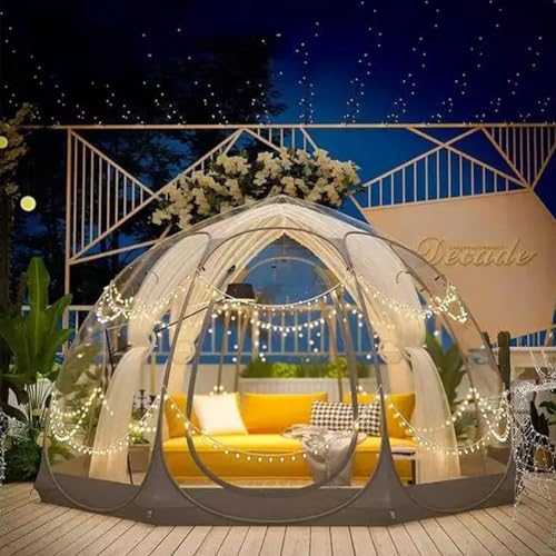 Inflatable Bubble House, Bubble Tent Pop Up Gazebo Waterproof Garden Dome House for Patio Dining 4-6 Person Multicolor