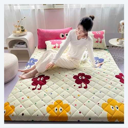 LXBche Futon Mattress Floor Mattresses Foldable Mattress Roll Up Tatami Mat Mattress Japanese Non Slip and Breathable Mattress for Adults Dormitory Camping Portable Sleeping Pad (Color : A, Size : 1