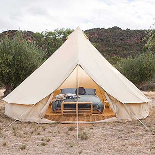 Mongolia Yurt Tent Large Camping Tent 5-8 Persons Outdoor Indian Bell Tent Family Tents for Family Self-Driving Travel Hiking