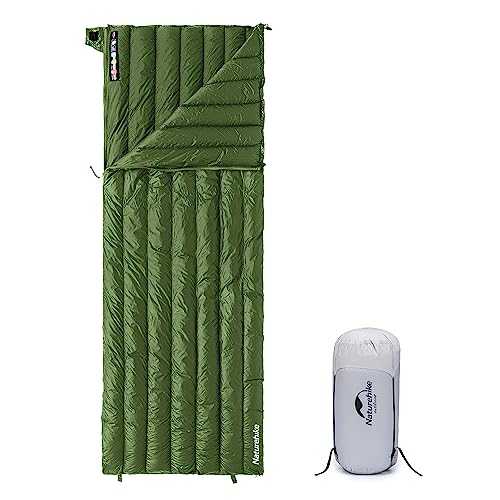 Naturehike 190×72cm CW295 Ultralight down sleeping bag Adult rectangular camping sleeping bag 650FP Can be spliced Comes with waterproof compression bag -8℃~11℃