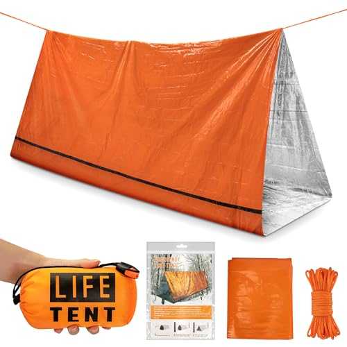 Emergency Tent Shelter - Survival Tent - Survival Tube Tent,Emergency Survival Tent Waterproof and Windproof, Life Tent 2 Person - Pocket Tent for Camping,Hiking and Outdoor Activities