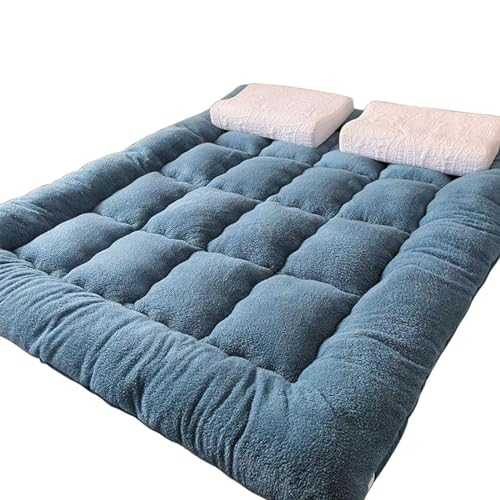 WEISHIDAI Full Size Thicken Futon Mattress Soft Floor Mattress Portable Japanese Floor Mattress, Roll Up Bed Camping Sleeping Pad(C,150x200cm)