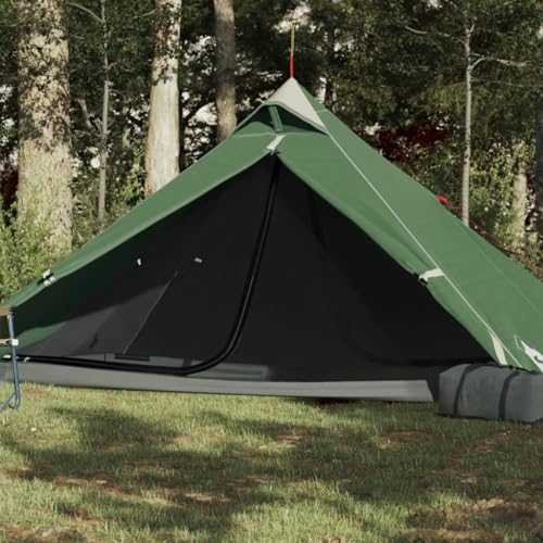 Rantry Camping Tent 1 Person Green 255x153x130 cm 185T Taffeta, Camping Tent, Waterproof Backpacking Tents, Easy Setup Lightweight for Hiking Backyard Outdoor Garden Family Tent