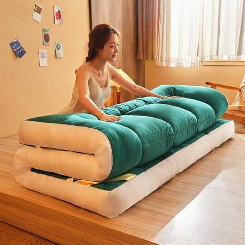 KV-OOGG Japanese Futon Mattress Floor Mattress, Memory Foam Mattress Roll Up Mattress Tatami Mat, Thick Folding Sleeping Pad Breathable Floor Lounger Guest Bed For Camping Couch(E,150 x 200cm)