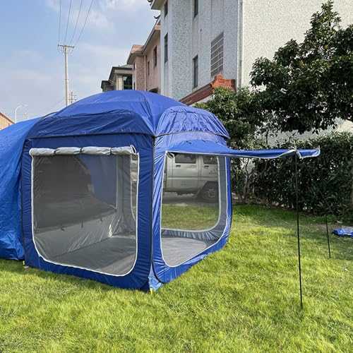 Car Rear Tent, SUV Tents for Camping Car Tents for Campers Multipurpose Truck Tent Camping Tent Connected To Vehicle Universal Fit