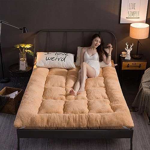 AWMYEZOU Futon Furniture Traditional Japanese Floor Futon Mattresses, Tatami Foldable Cushion Mats, 4" Thick Sleeping Bed and Roll Up Mat for Guest, Dormitory, Camping, Travel, Meditaion,90x200cm