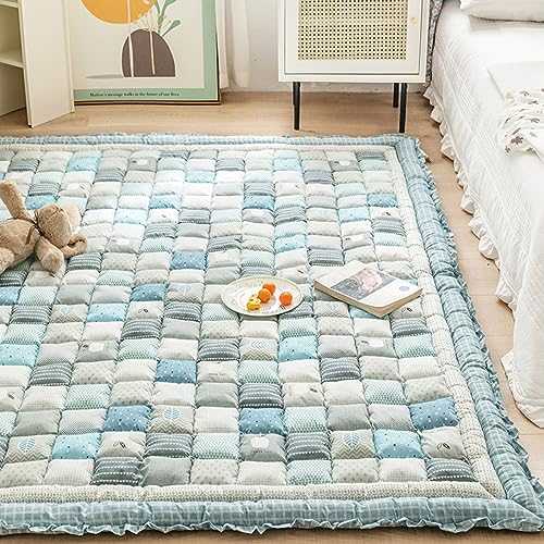 KNVSS Cotton Floral Japanese Futon Floor Mattress, Portable Thick Sleeping Pad Floor Bed Roll Up Camping Mattress Folding Couch Bed Mattress Pad for Guest Room, 27.56x59.06in Tatami Floor Mat