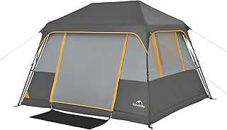 Naturehike Cape 4/6/8 Person Camping Tent, 60S Easy Setup Instant Tent Pop up Tent, Waterproof Large Tall 4/6/8 Person Tents for Camping, Car Camping
