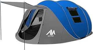 AYAMAYA Tent 4-6 Person/Man, Camping Instant Pop Up Tents [5 Window] Waterproof Double Layer 4 Season Tents Big Family Shelter for Backpacking Beach Picnic Outdoor - CE Approved