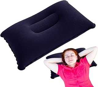 Portable Neck Cushion - Inflatable Pillows For Camping | Portable Air Pillows | Lumbar Support | Inflatable Travel Pillow | And Lumbar Support | Travel Lightweight Cushion