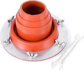ZEPFJHE Silicone Tent Stove Pipe Firewood Stove Hole Outdoor Tent Chimney Protectors With Heat Protections Steel Rings Camping Hot Hole