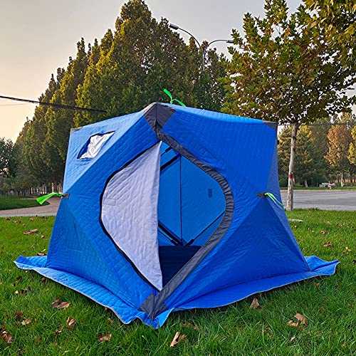 Portable Pop-Up Ice Fishing Shelter Tent Outdoor Dressing Showering Toilet Tent Winter Fishing Tent