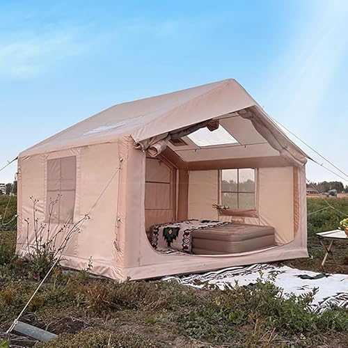 AvimYa Inflatable Cabin, Inflatable Tent, 8㎡ Camping Equipment, 420D Oxford Cloth Tent, Sun And Rain Protection, Viewing Skylight