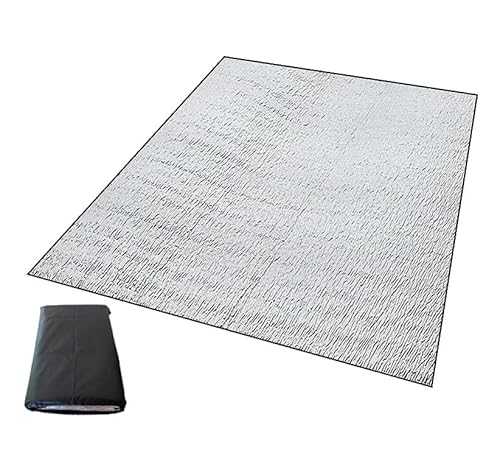 Aluminium Camping Mat, Foam Sleeping Mat for Camping, Aluminium Foil Insulation Mat, Reflective Mat, Tent Mat, Ground Mat