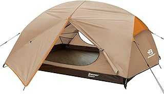 Bessport Tents for Camping - 2 and 3 Person Backpacking Tent, Easy Setup 3-4 Season Lightweight Tent - Waterproof and Windproof, Two Doors, Large Tent Anti-UV for Family, Outdoor, Hiking
