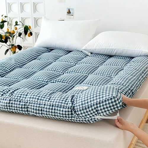 Quilted futon mattress, foldable student dorm sleeping pad, full size guest mattress, roll-up camping mat, queen size mattress