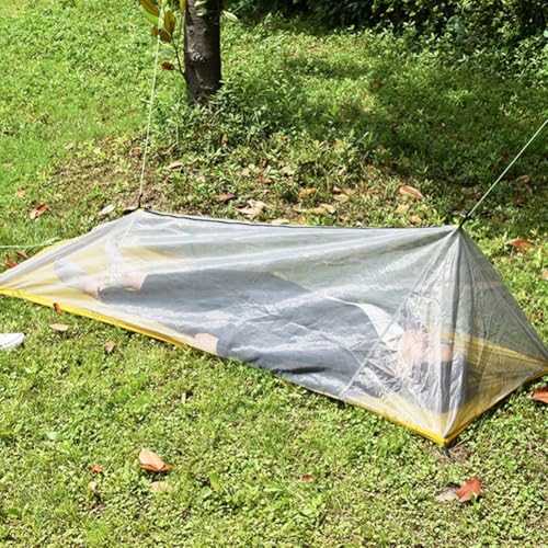 HEBEOT Outdoor Ultralight Camping Tent Lightweight Tent Single Person Tent With See Through Mesh For Outdoor Camping 210 * 60 * 50cm