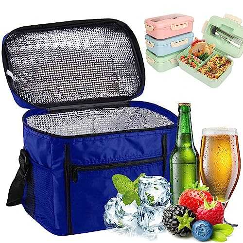 Cooler Bag, Lunch Bag 10L Portable, Cool Bag Box Soft-Sided Cooling Bag for Picnic/Camping/BBQ/Shopping Family Outdoor Activities,Blue