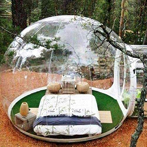 Inflatable Bubble Tent, Transparent Bubble House Dome Luxury Gazebo Camping Tent, 3-5 Persons Tent Rainproof Indoor Outdoor Camping Star Tent,5M