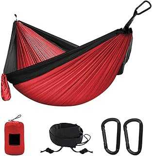 Camping Hammock - Portable Double Hanging Bed for Outdoor Leisure, Survival, and Travel - Lightweight and Durable Garden Furniture - Easy Setup for Relaxation and Sleeping