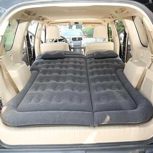 COADILNIO Inflatable Car Air Mattress with 2 Air Pillows,Car Universal SUV Back Seat Mattress Bed with Flocking PVC Surface For SUV, MPV Outdoor Travel Camping Sleeping Air Bed