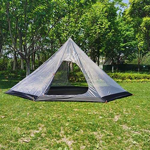 4 Season Inner Tent,Camping Inner Tent Outdoor Summer Mesh Tent Shelter Hiking Inside Tent For Camping(L)