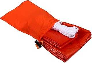 CLISPEED Emergency Camping Tent with Heat Preservation Orange Outdoor Shelter Carry Bag Lightweight Portable Tent for Hiking Cycling and Emergency Use