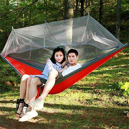 Outdoor hammock camping hammock with mosquitoes net hammock the ground tent outdoor ultra light parachute cloth hammocks and loungers