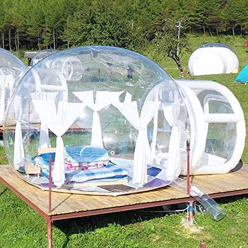 Inflatable Clear Bubble Tent - Inflatable Full Transparent Panoramic Dome Tent Outdoor Inflatable Bubble Igloo Tent Perfect For Festival Decoration, Advertising Event Exhibition,5m/16ft