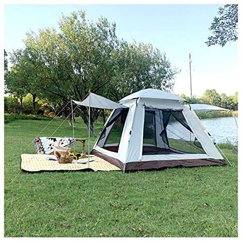 Garden Tent 4 Man Spacious Family Tents for Camping Sturdy Quick Erect Tent for Camping