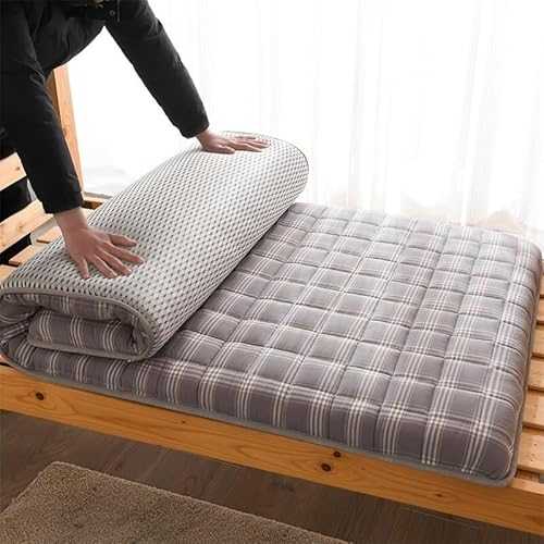 Japanese futon mattress, roll-up dorm sleeping mat, queen size mattress, full size guest sleeping mat, single double mattress, foldable camping mat