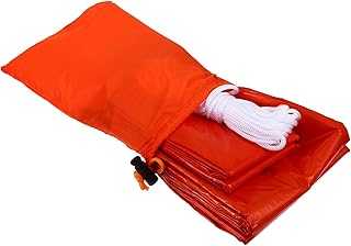 TOYANDONA Lightweight Emergency Shelter Tent with Outer Bag for Camping Hiking Fishing Durable Cold Weather Survival Tabernacle Portable Outdoor Warm Shelter for Travel