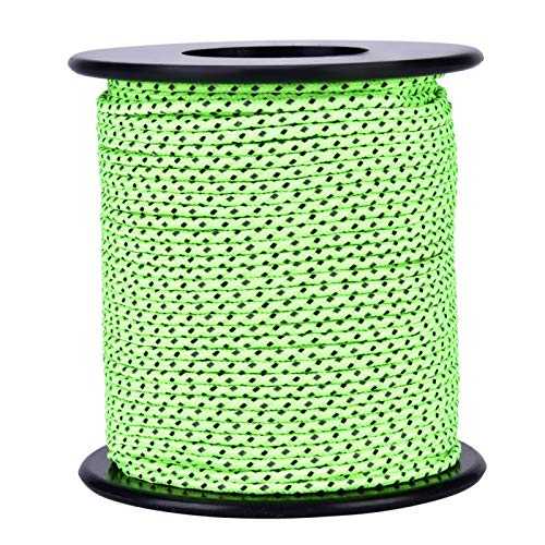 Eddwiin Glow in the Dark Luminous Reflective Cord Guy Line Outdoor Camping Tent Awning Guide Rope Line Cord Paracord Light and Easy to Identify When Camping at Night