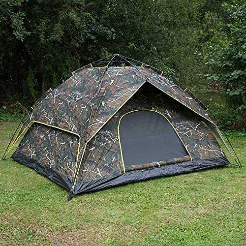 Camo Instant Pop Up Camping Festival Tent for 2-3 person Family Waterproof Sun Shelter Quick Easy Set Up Automatic