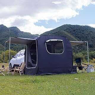 Tailgate Awning Tent - Automatic SUV Rear Extension, Portable Waterproof Car Tent with UV Protection for Camping and Outdoor Use