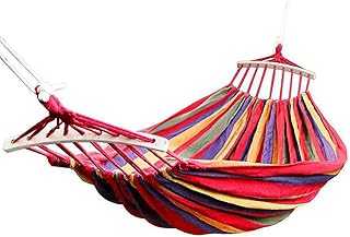 KRXSOBNV, Outdoor Cotton for 2 People 190 x 150 cm, Load Capacity up to 200 kg with Carry Bag for Outdoor Indoor Garden,Hammock