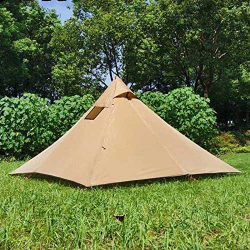 WXPXYBF Ultralight Pyramid Tent Hot Mesh Tent Shelter, 4 Season Tipi Tent Camping Inner Tent for Family Camping Hiking Fishing Backpacking Accessories