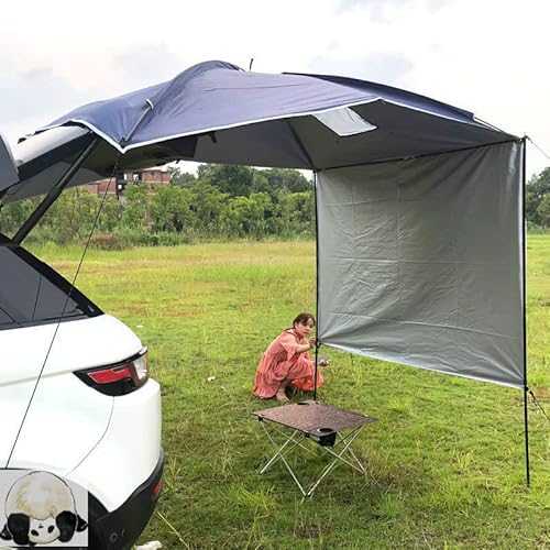 GLJTUO Car Awning Sun Shelterwaterproof Car Rear Tent Camping Shelter Outdoor Car Tent Trailer Tent Roof Top For Suvhatchbacksedan Camping240X190X200Cm