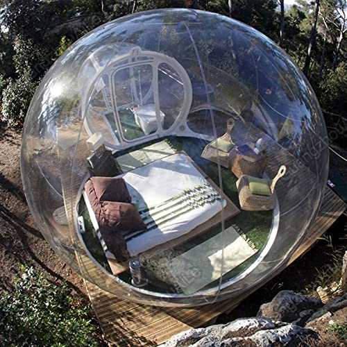 Inflatable Bubble Tent, Outdoor Camping Luxury Single Tunnel Transparent Dome Greenhouse Tent For Backyard Party Festival Stargazing,3M