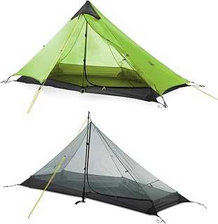 MIER Ultralight Tent 3-Season Backpacking Tent for 1-Person or 2-Person Camping, Trekking, Kayaking, Climbing, Hiking, (exclude Alpenstock)