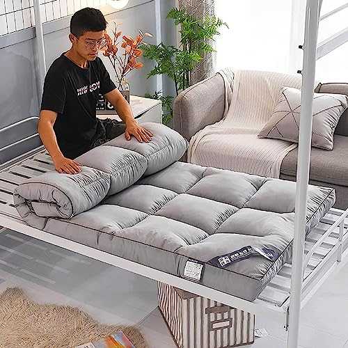 Japanese Floor Mattress Futon Mattress,Folding Tatami Mat,Sleeping Mattress For Floor,Roll Up Bed Mat,Foldable Minimalist Mattress,Shiki Futon Camping Mattress ( Color : A , Size : 100*200cm )