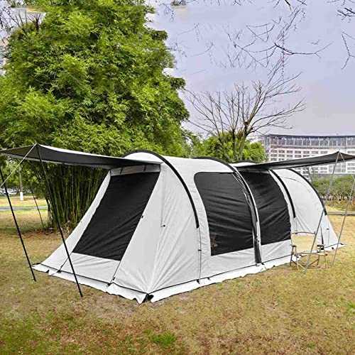 WXPXYBF Blackout Tunnel Tents for Camping, 5-8 Person Family Tent with Large Space Bedrooms and Awning Vestibule, Waterproof Lightweight camping Tent for Outdoor Camping, Hiking, Sporting