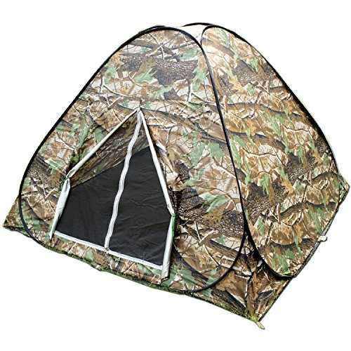 BZTANG Explorer Outdoors 3-4 Persons Camouflage Camping Hiking Easy Setup Instant Pop up Tent