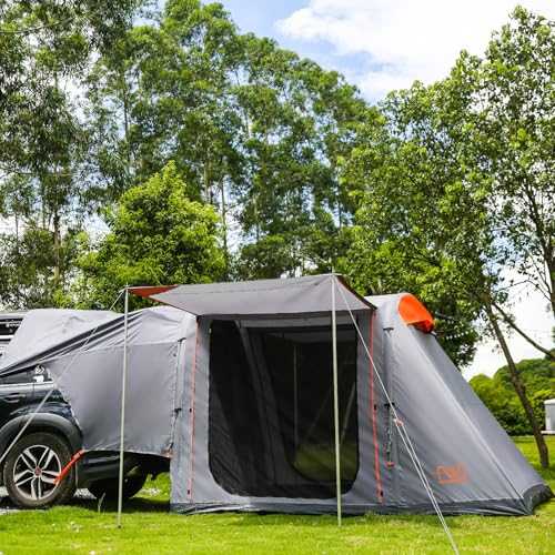 FEIWOOD GEAR Inflatable SUV Tailgate Tent | Waterproof with Tarps, Easy Setup, Portable Car Tent with 2 Doors | Perfect for SUV & MPV Camping