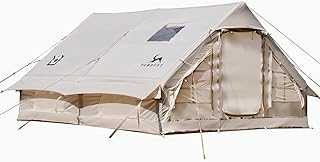 TOMOUNT Inflatable Tent Glamping Tent for Family Camping 3-4 Person Air Tent