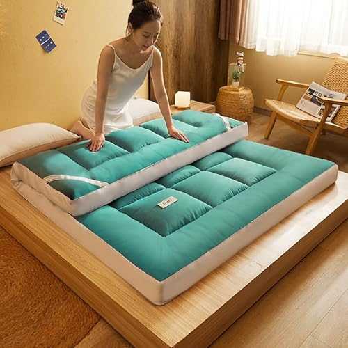 Foldable Roll Up Futon Mattress for Student Dormitory Full Size Guest Mattress with Thick Padding Ideal for Single or Double Camping Use