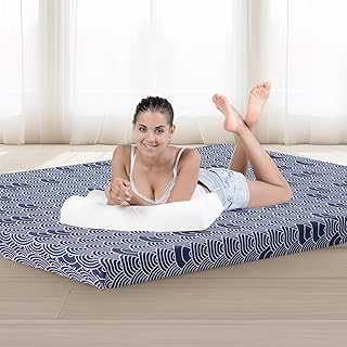 Meulbaty King Size Futon Mattress - Extra Thick Foldable Japanese Floor Mattress - Memory Foam Sleeping Pad for Adults - Tatami Mat Suitable for Camping & Guest -Cloud Pattern dust Cover