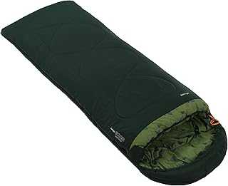 Vango Sonno Square Sleeping Bag, Sycamore Green, Single [Amazon Exclusive]