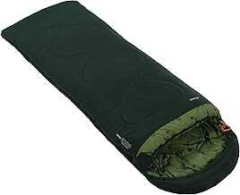 Vango Sonno Square Sleeping Bag, Sycamore Green, Single [Amazon Exclusive]